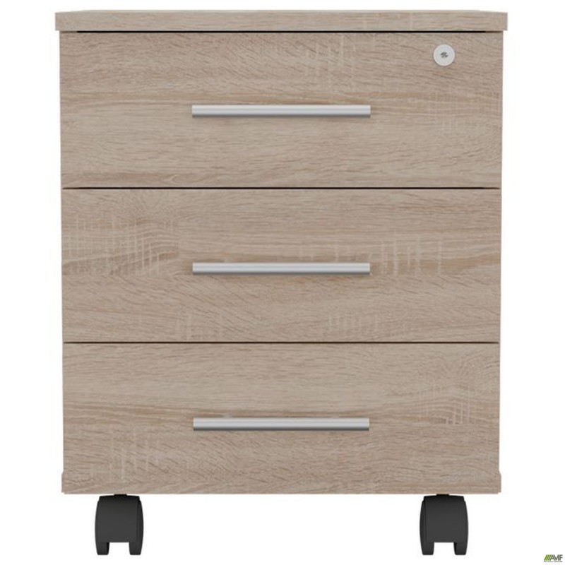 Тумба мобільна із замком ОМ-401 (400х400х500Н) (у зборі) Дуб Сонома AMF