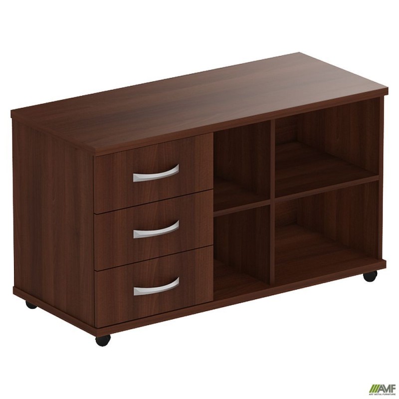 Тумба мобільна МГ-408L (1046х450х620мм) горіх темний (в зборі) AMF