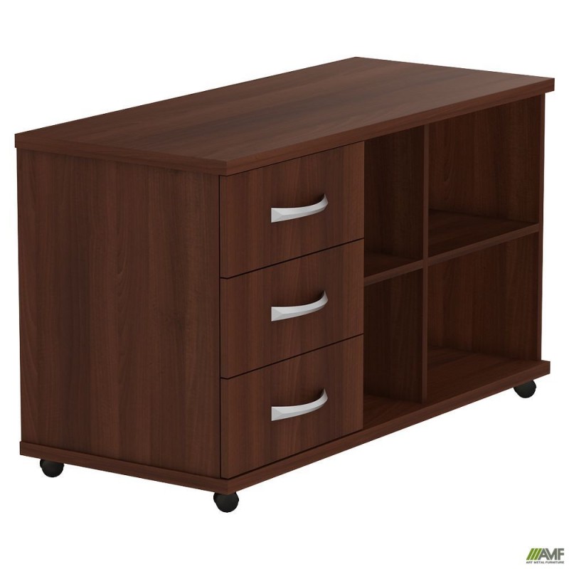 Тумба мобільна МГ-408L (1046х450х620мм) горіх темний (в зборі) AMF