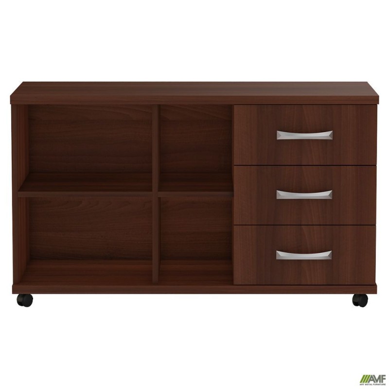 Тумба мобільна МГ-408R (1046х450х620мм) горіх темний (в зборі) AMF
