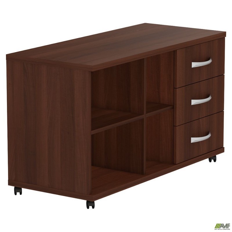 Тумба мобільна МГ-408R (1046х450х620мм) горіх темний (в зборі) AMF