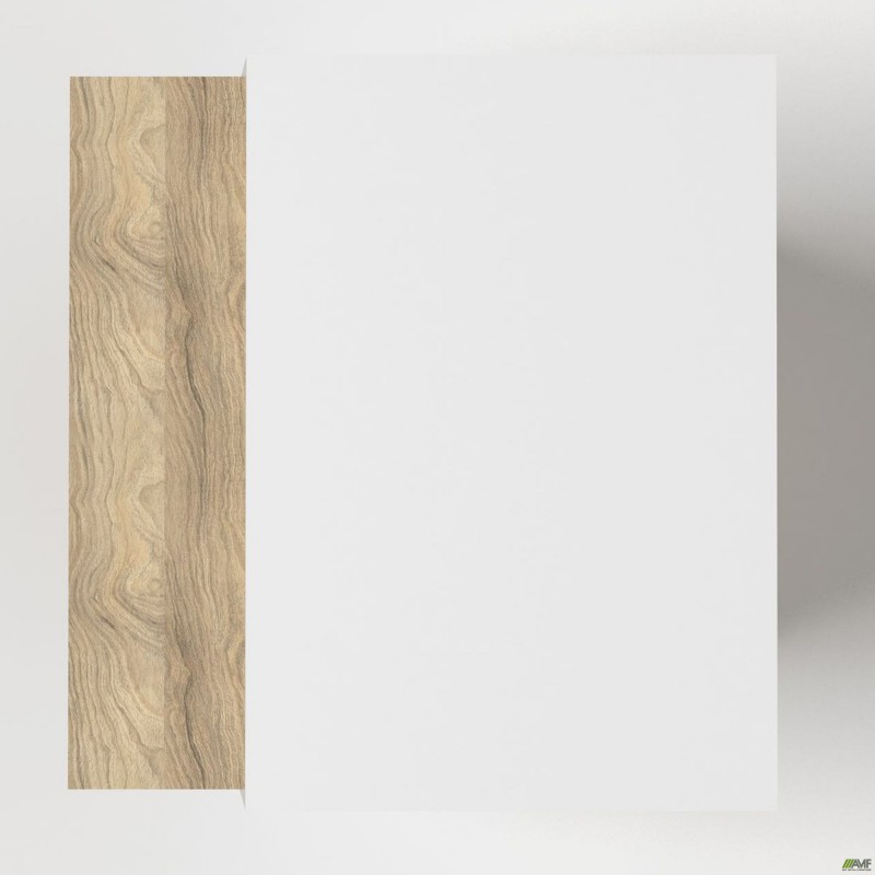 Тумба мобільна в обрамленні Delta DL-404 (412х400х585) Блеквуд Ячмінний / Білий базовий AMF