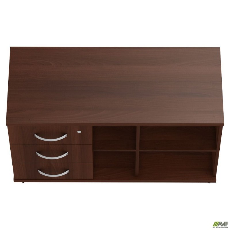 Тумба мобільна з ЦЗ МГ-408L (1046х450х620мм) горіх темний (в зборі) AMF