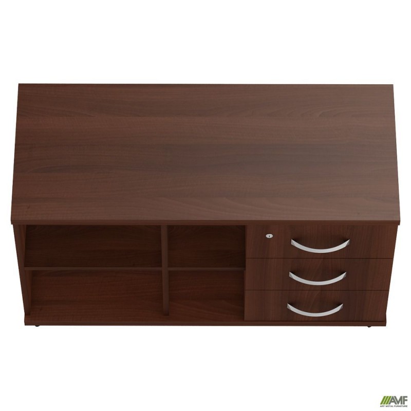 Тумба мобільна з ЦЗ МГ-408R (1046х450х620мм) горіх темний (в зборі) AMF