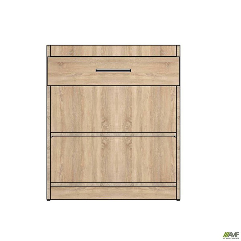 Тумба під принтер ОМ-410 (600х420х700Н) Дуб Сонома AMF