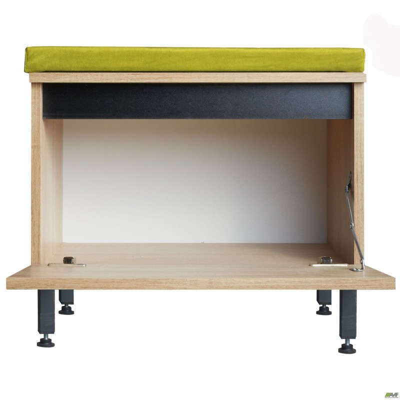 Тумба під взуття Welcome (500х400х450Н) чорний графіт, Дуб Сонома AMF