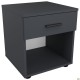 Тумба приліжкова City одна шухляда (400х400х450Н) Антрацит AMF