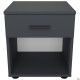 Тумба приліжкова City одна шухляда (400х400х450Н) Антрацит AMF