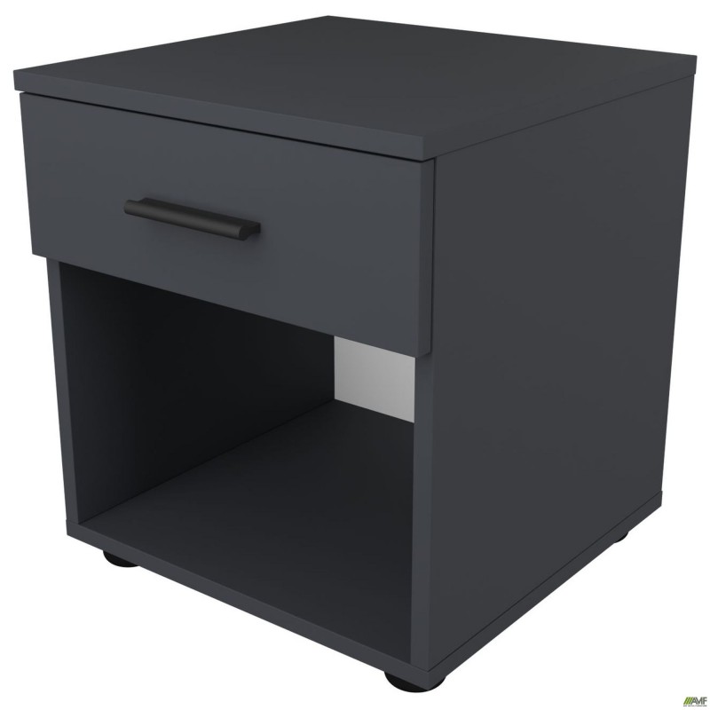 Тумба приліжкова City одна шухляда (400х400х450Н) Антрацит AMF
