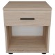 Тумба приліжкова City одна шухляда (400х400х450Н) Дуб Сонома AMF