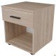 Тумба приліжкова City одна шухляда (400х400х450Н) Дуб Сонома AMF