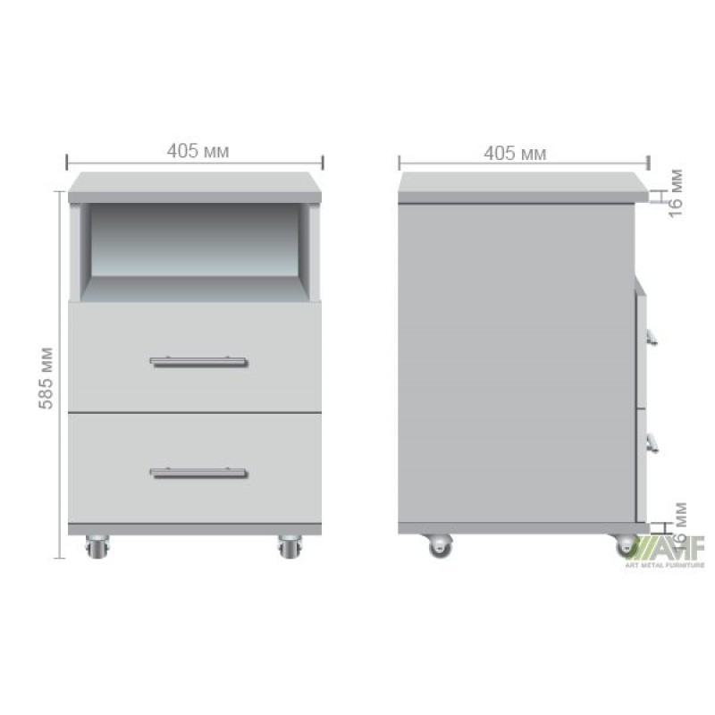 Тумба приліжкова Roma R-201 (405х405х585) Дуб cонома AMF