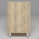 Тумба стаціонарна Delta DL-402L (1600х400х675мм) Блеквуд Ячмінний / Опора білий беж AMF