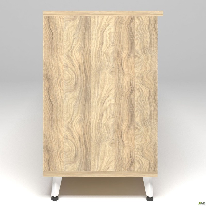 Тумба стаціонарна Delta DL-402R (1600х400х675мм) Блеквуд Ячмінний / Опора білий беж AMF