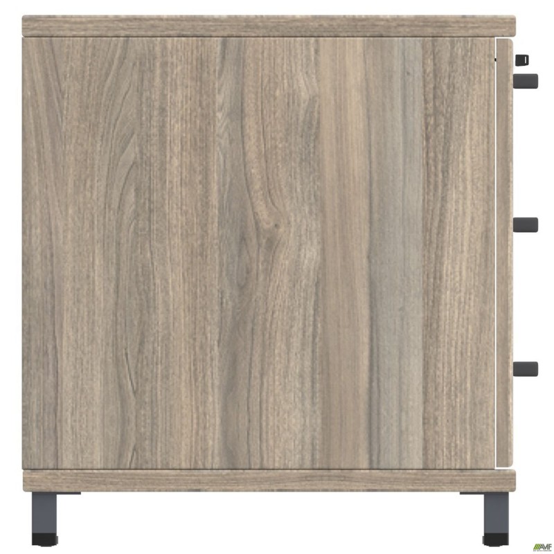 Тумба стаціонарна SIG-401 (1200х600х645мм) Опори, ручки Чорний графіт/В'яз Ліберті Димчастий AMF