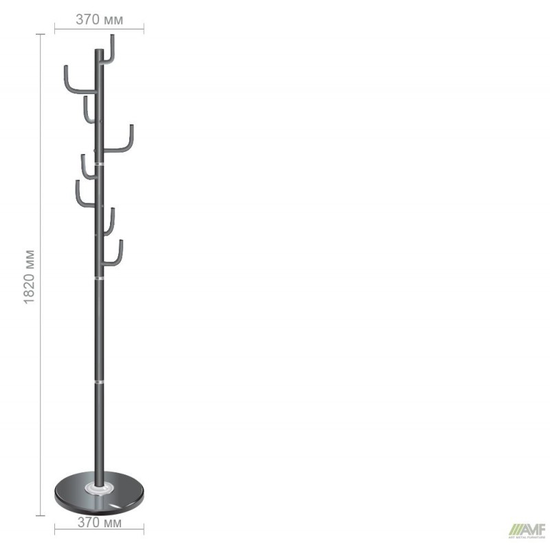 Вішалка Iris чорна AMF