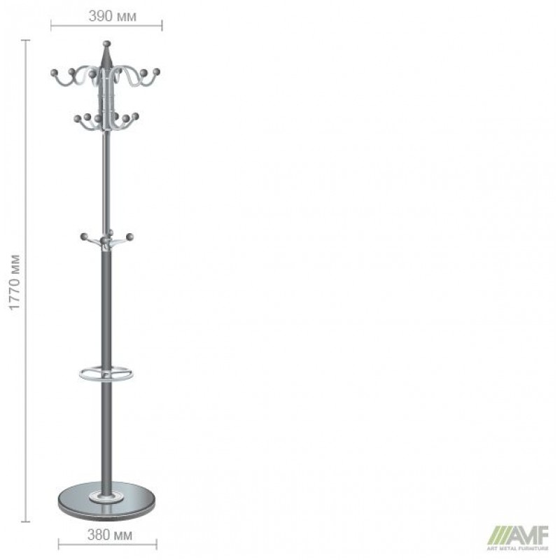Вішалка Ірис (Y-260А) Чорна AMF