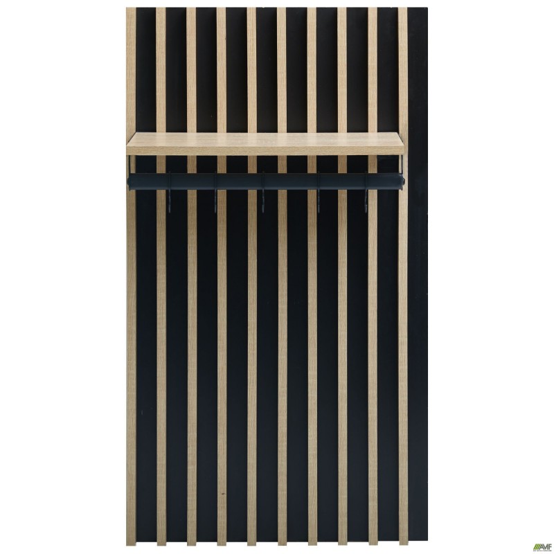 Вішалка з полицею Welcome (490х252х88Н) чорний графіт,, Дуб Сонома AMF