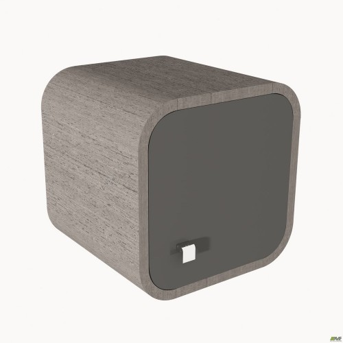 Ячейка навісна скло AT-502 (380х370х380) Венге сірий/графіт AMF