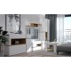 Тумба під ТВ Гербор Лайн з 3 шухлядами, 2 дверками і полицею 150 см Німфея альба