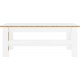 Стіл журнальний Гербор Лайн 110x60 см з полицею, німфеа альба / горіх верона