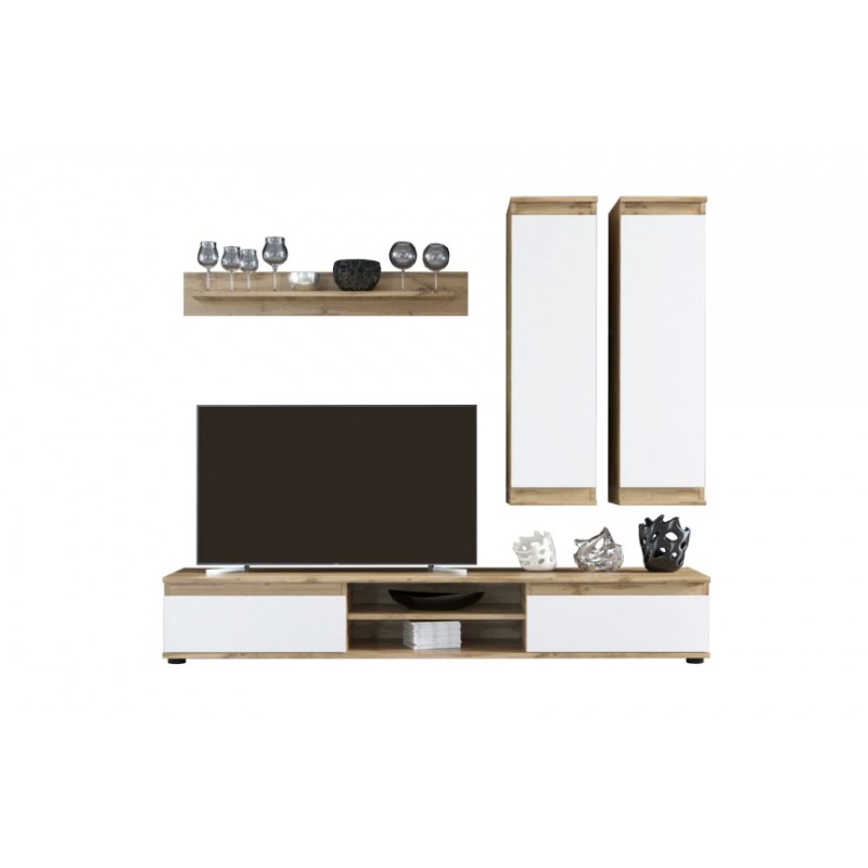 Стінка у вітальню Люсія 175 Гербор Дуб тахо/німфеа альба