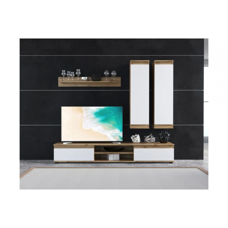 Стінка у вітальню Люсія 175 Гербор Дуб тахо/німфеа альба