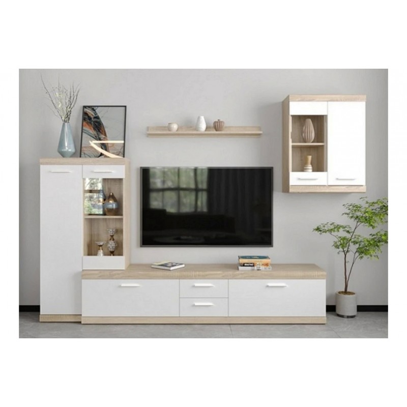 Стінка у вітальню Імперор міні Гербор Дуб сонома/німфеа альба