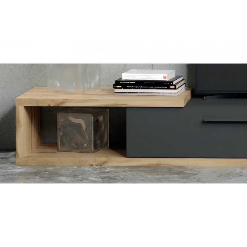 Стінка у вітальню Кальвадос Гербор Дуб тахо/антрацит