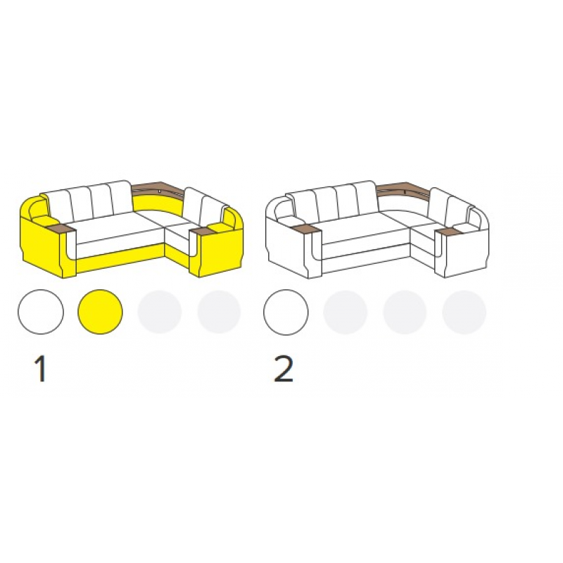 Диван кутовий ПРАДО зі столом Київський Стандарт