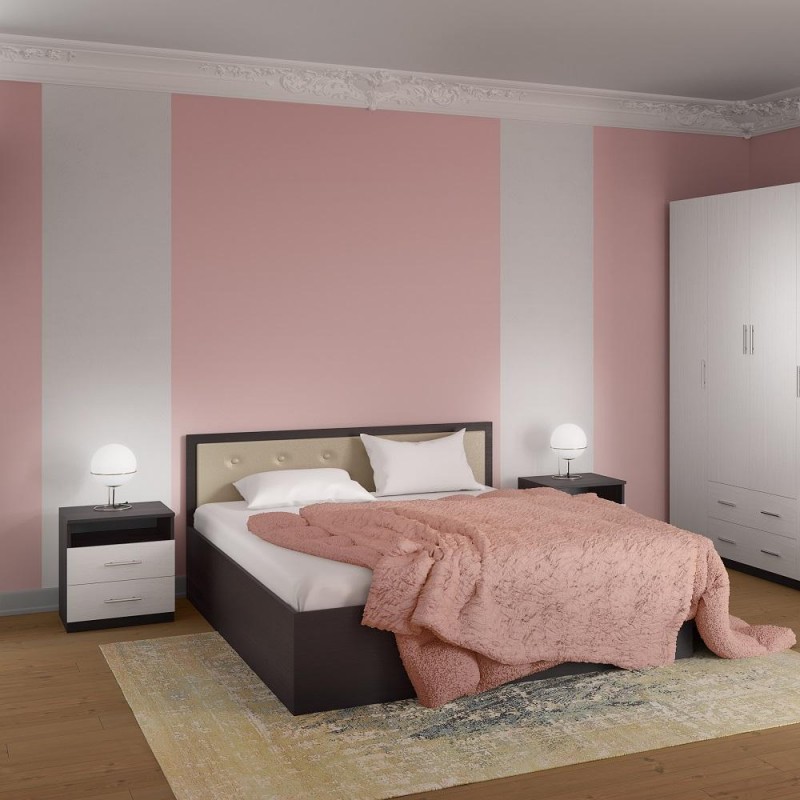 Ліжко Стелла з мякою спинкою Київський Стандарт