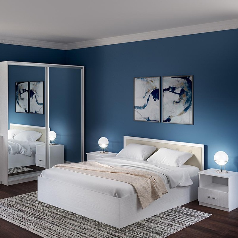 Ліжко Віта плюс з мякою спинкою Київський Стандарт