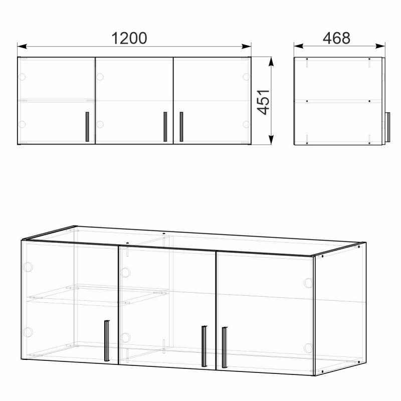 Антресоль-4 (під Шафа-15) Компаніт