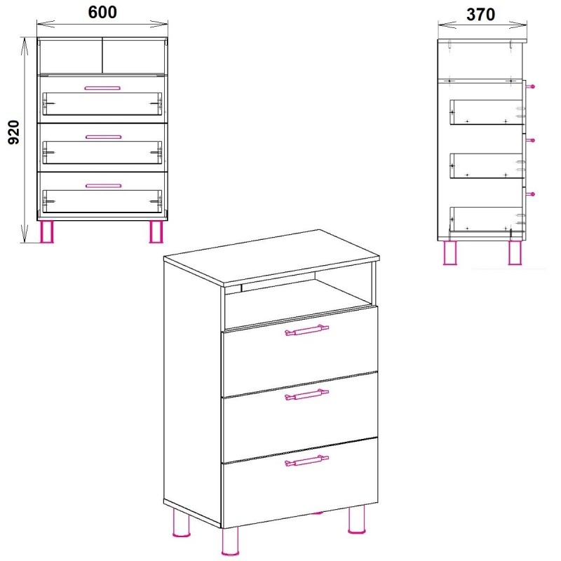 Комод-3 Компаніт