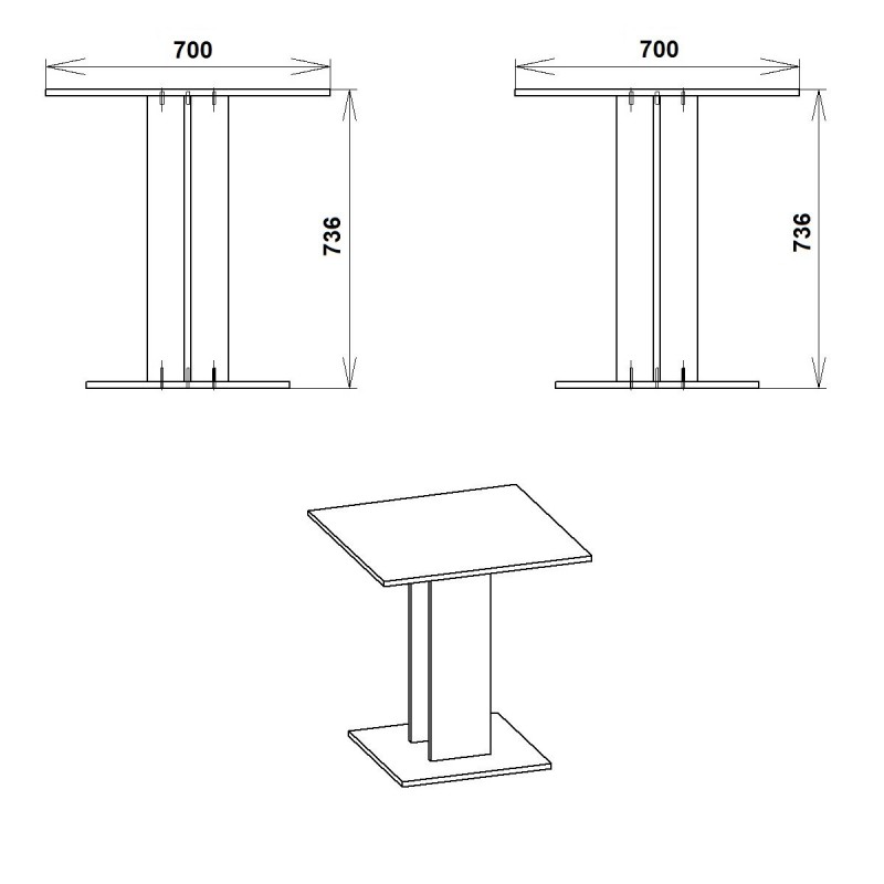Кухонний стіл КС-7 Компаніт