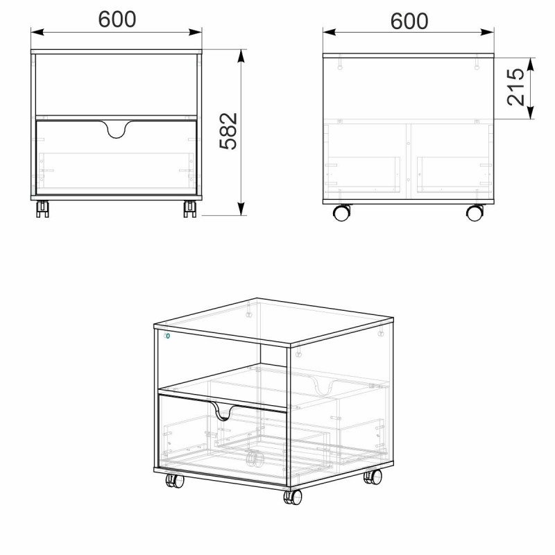 МГ-7 Стіл журнальний Компаніт