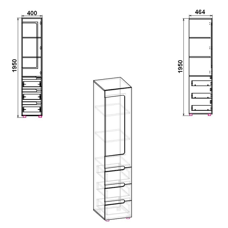 МС СТИЛЬ ШАФА-24 П Компаніт