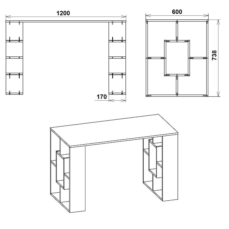 Стіл письмовий СТУДЕНТ-3 Компаніт
