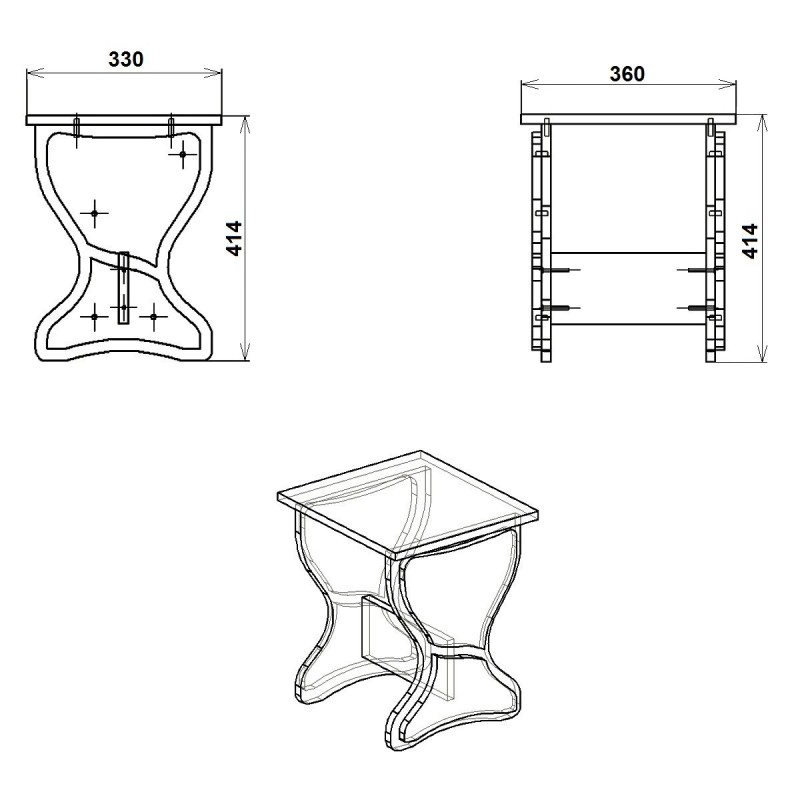Табурет Т-6 Компаніт