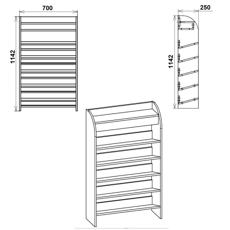 Тумба під взуття ТО-10 Компаніт