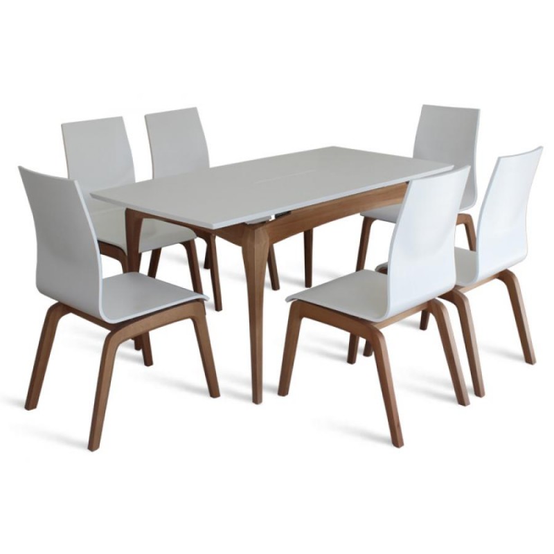 Стіл Navi (дуб/білий) 