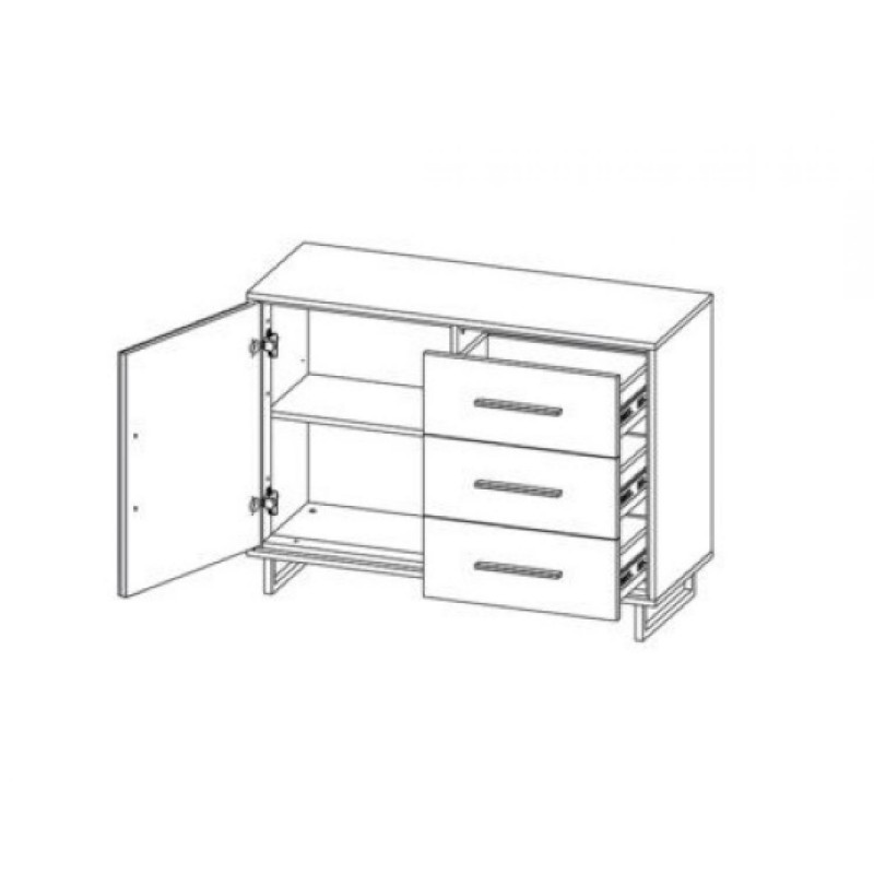 Комод 1Д3Ш Стелла