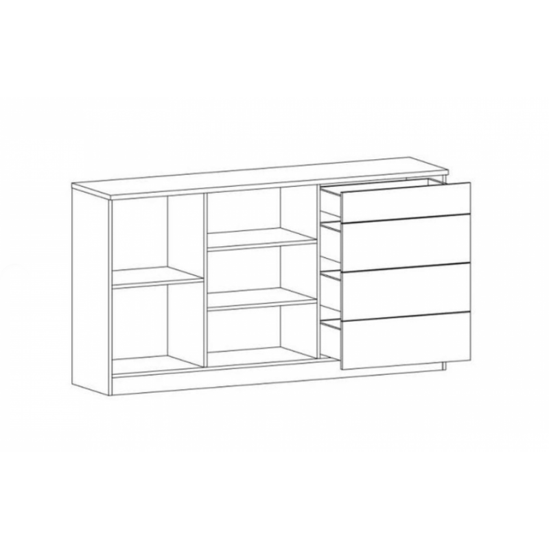 Комод 1Д4Ш Вектор