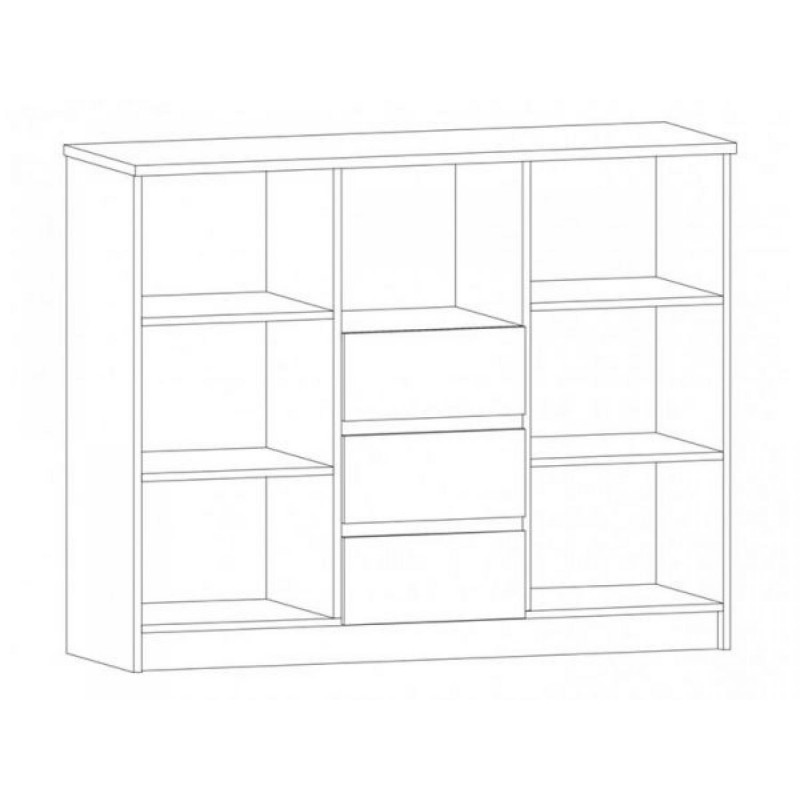 Комод 2Д3Ш Аляска Мебель Сервіс