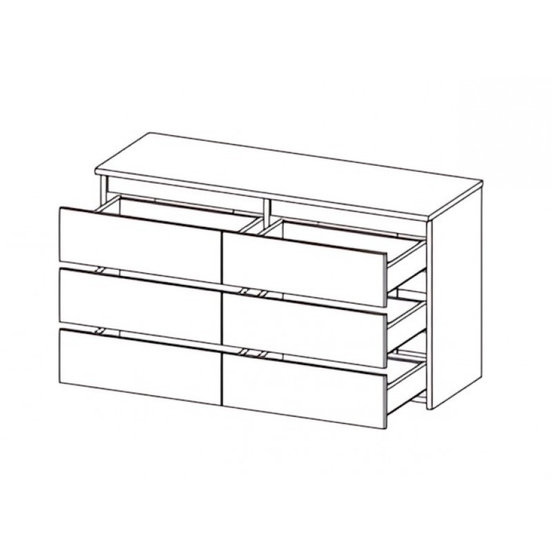 Комод 6Ш Бруклін Мебель Сервіс
