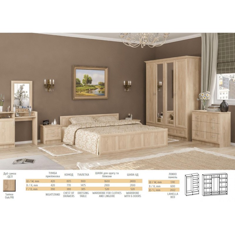 Ліжко 160 Соната Мебель Сервіс