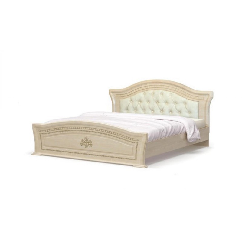 Ліжко з м'яким бильцем 160 Мілано Мебель Сервіс