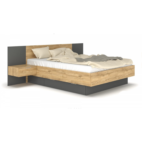 Ліжко з приліжковими тумбами Кантрі