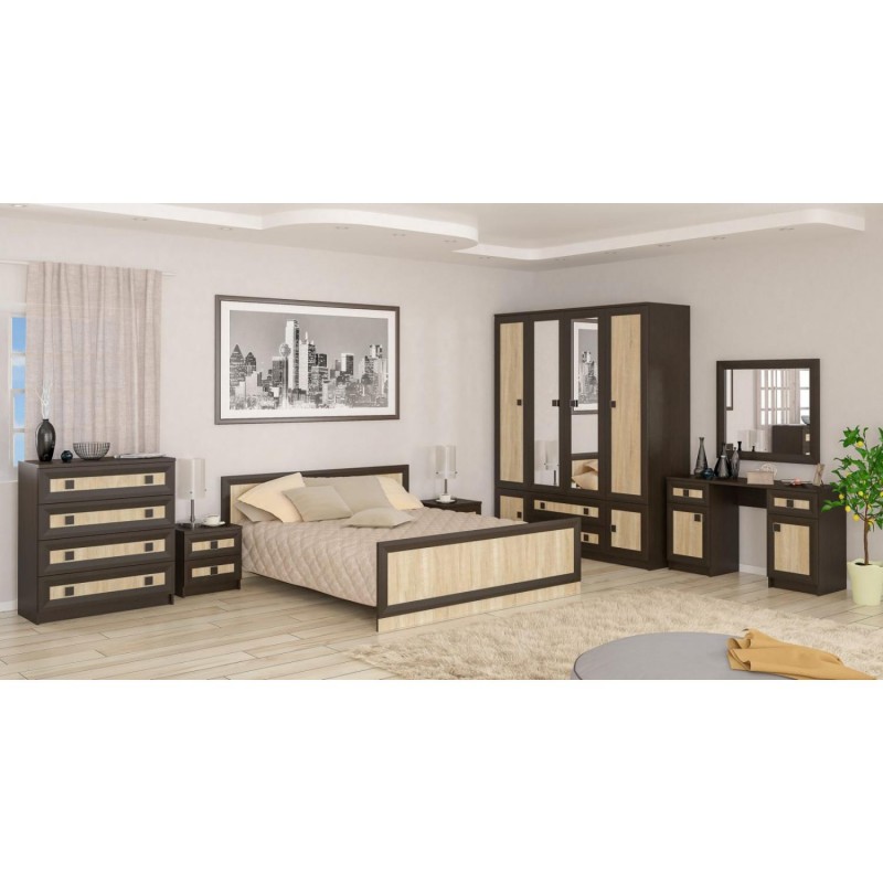 Модульна спальня Даллас Мебель Сервіс (дуб сонома)