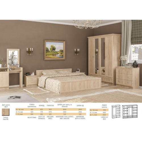 Модульна спальня Соната Мебель Сервіс